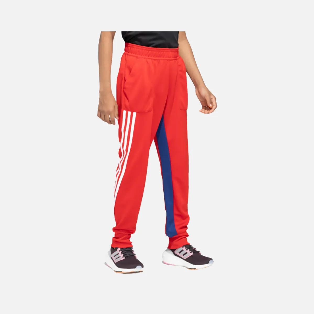 Adidas Boy Future icons 3 stripes Print Kids Pant (8-16 Year) -Better Scarlet