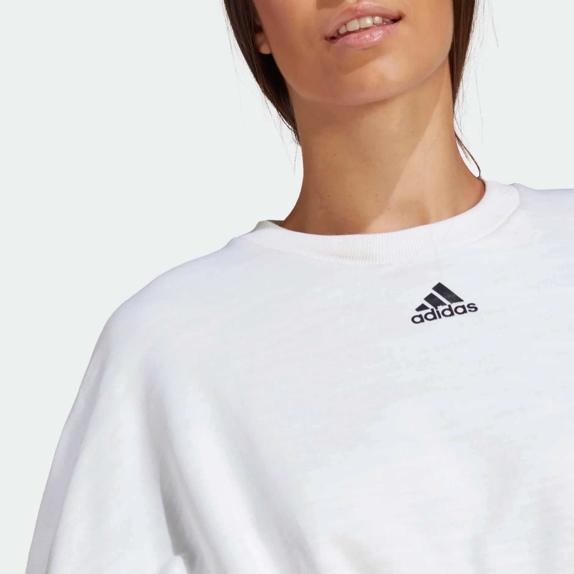 Adidas Dance Ance Crop Versatile Sweantshir - White / White