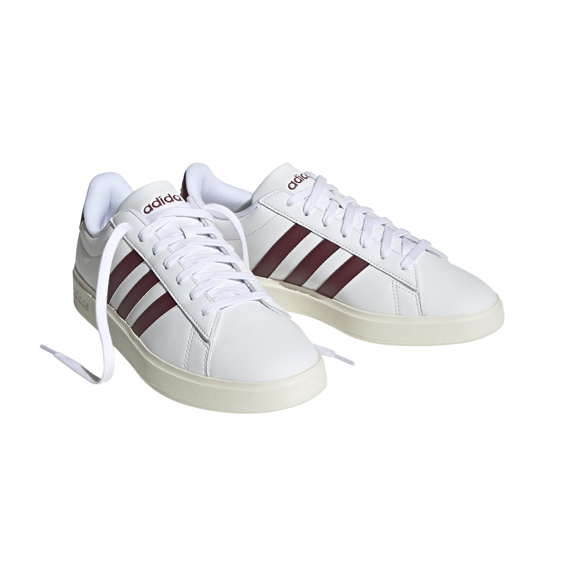 adidas Grand Court 2.0 Trainers - Mens - White/Shadow Red/Off White