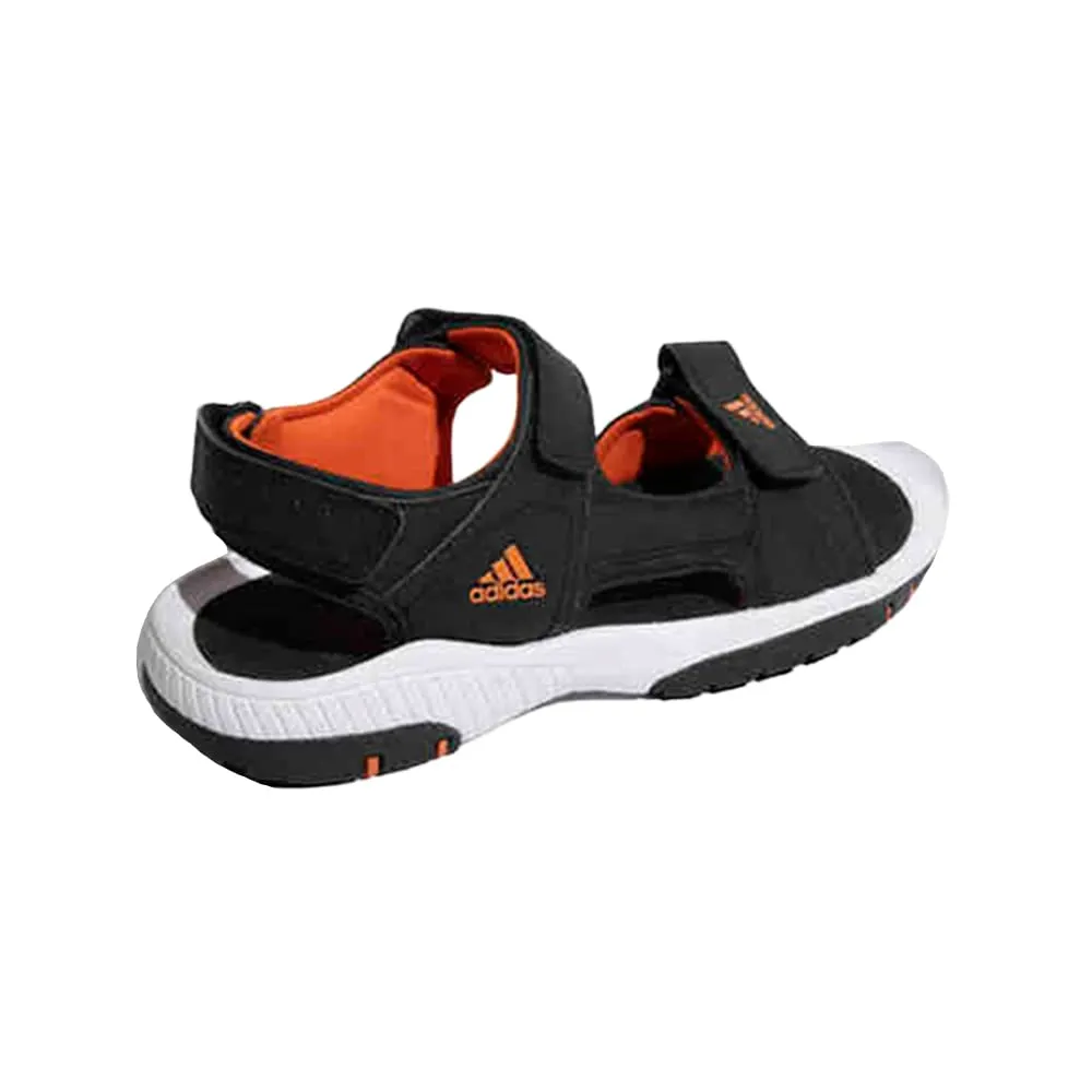 Adidas Men's Strudi Sandal (Core Black/Semi Impact Orange/Cloud White)