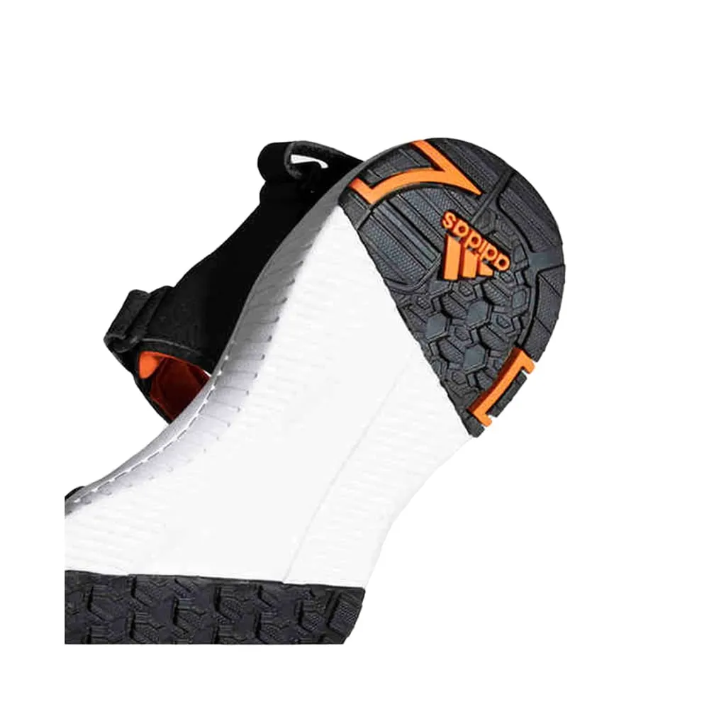 Adidas Men's Strudi Sandal (Core Black/Semi Impact Orange/Cloud White)