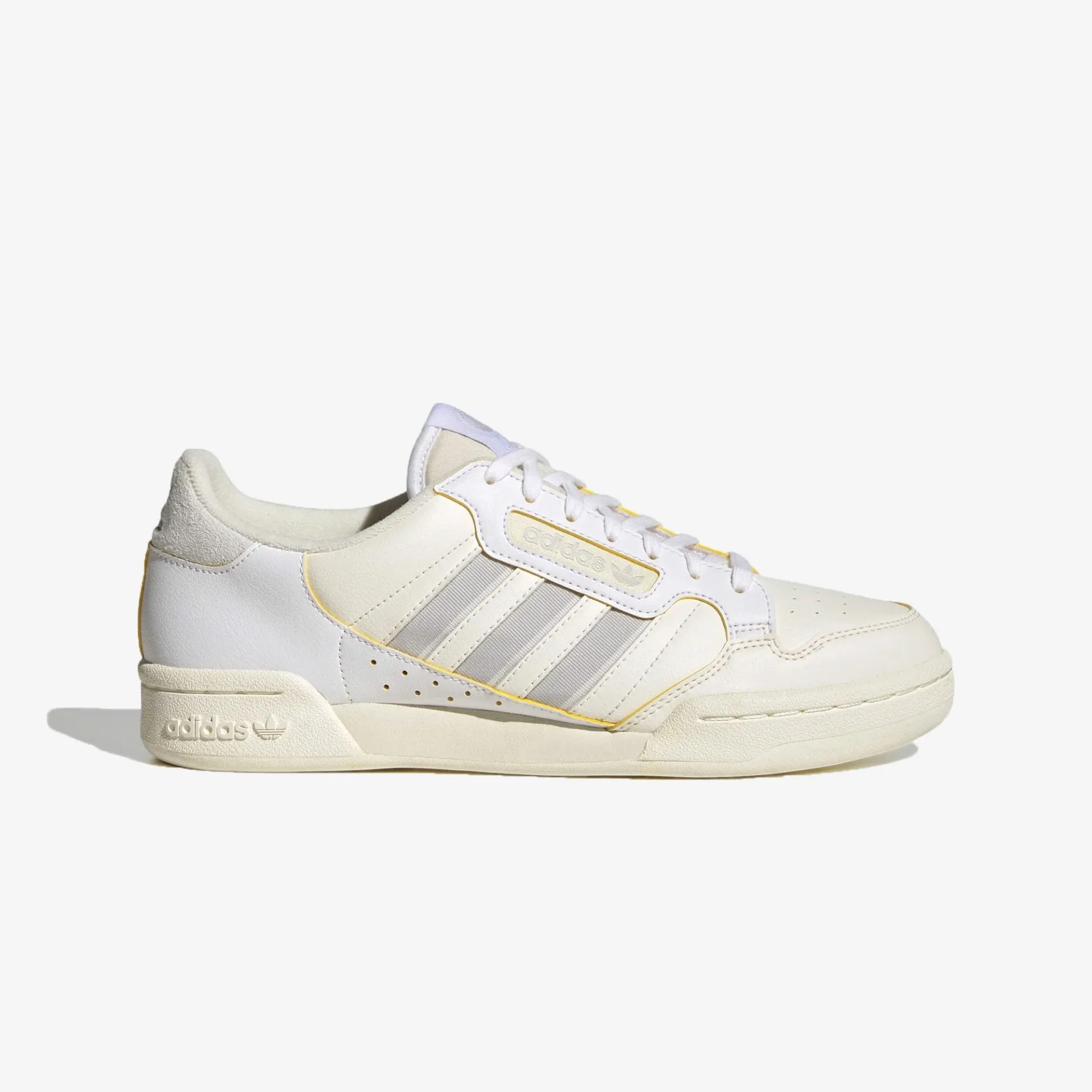 Adidas Originals | CONTINENTAL 80 STRIPES  { CLOUD WHITE/GREY ONE