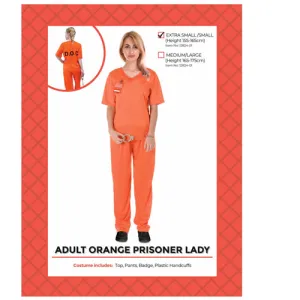 Adult Orange Prisoner Costume