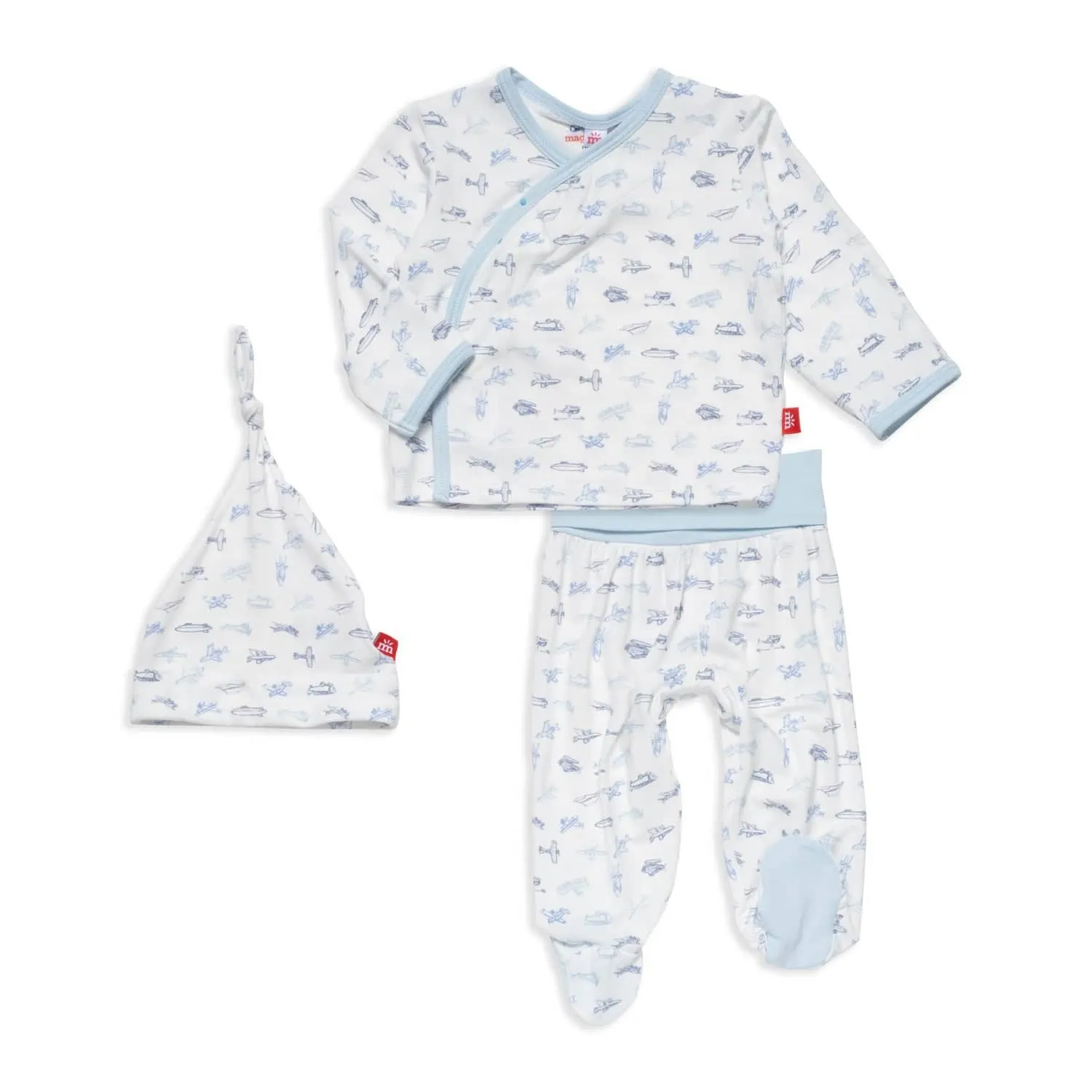 airplanes modal magnetic take-me-home kimono set