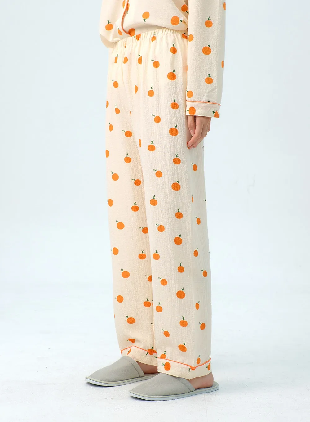 Apricot Pattern Pajama Set IG313