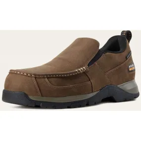 Ariat Men's Edge Lte Slip On Sd Comp Toe Work Shoe- Brown - 10029530