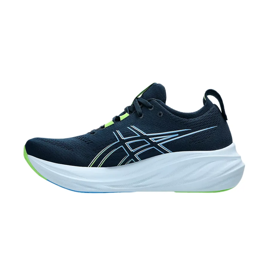 Asics men's running shoe Gel Nimbus 26 1011B794-400 blue-lime