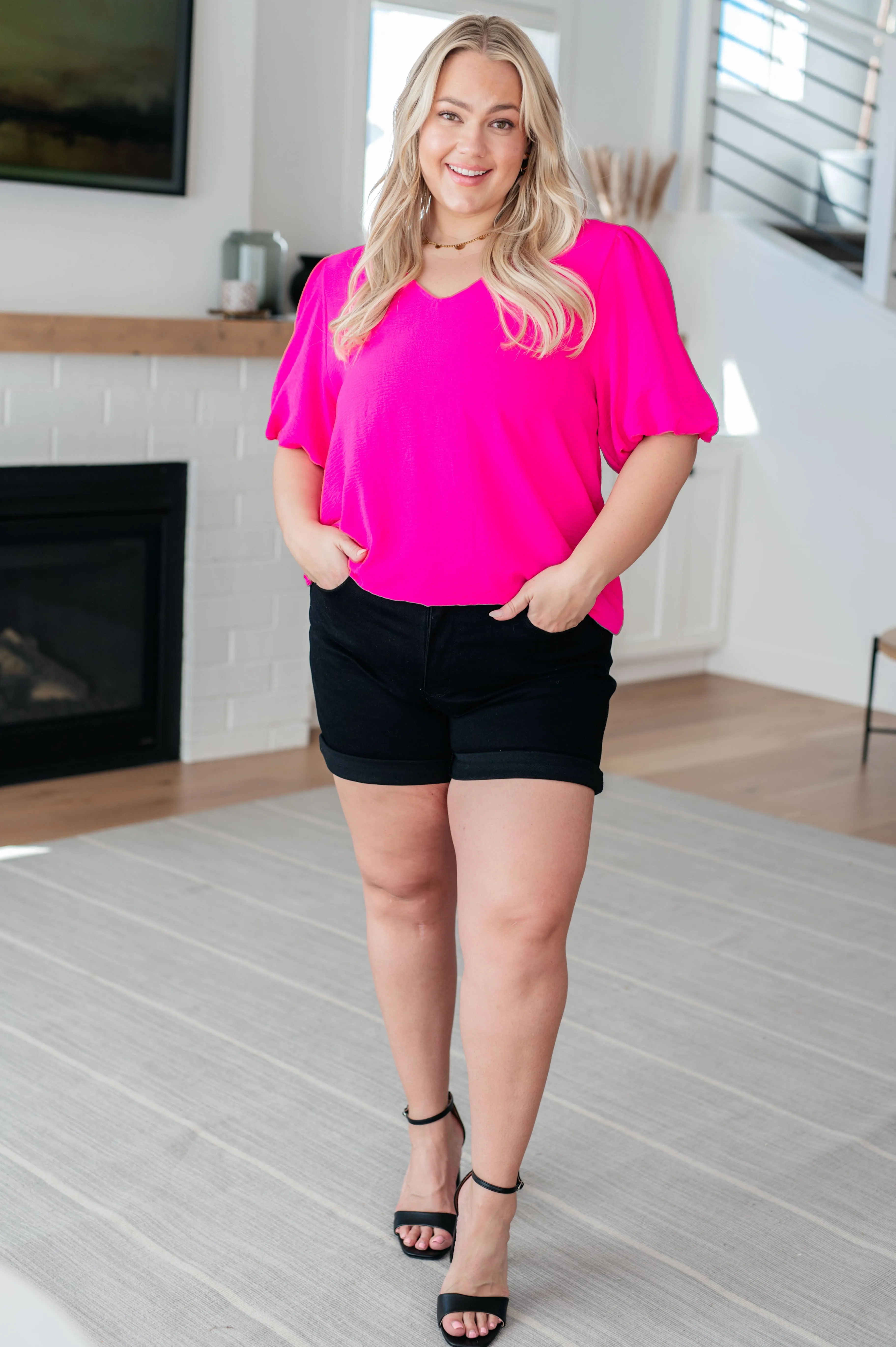 Belong Together Puff Sleeve Blouse (S-3XL)