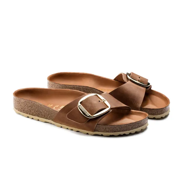 Birkenstock Women's Madrid Big Buckle Cognac