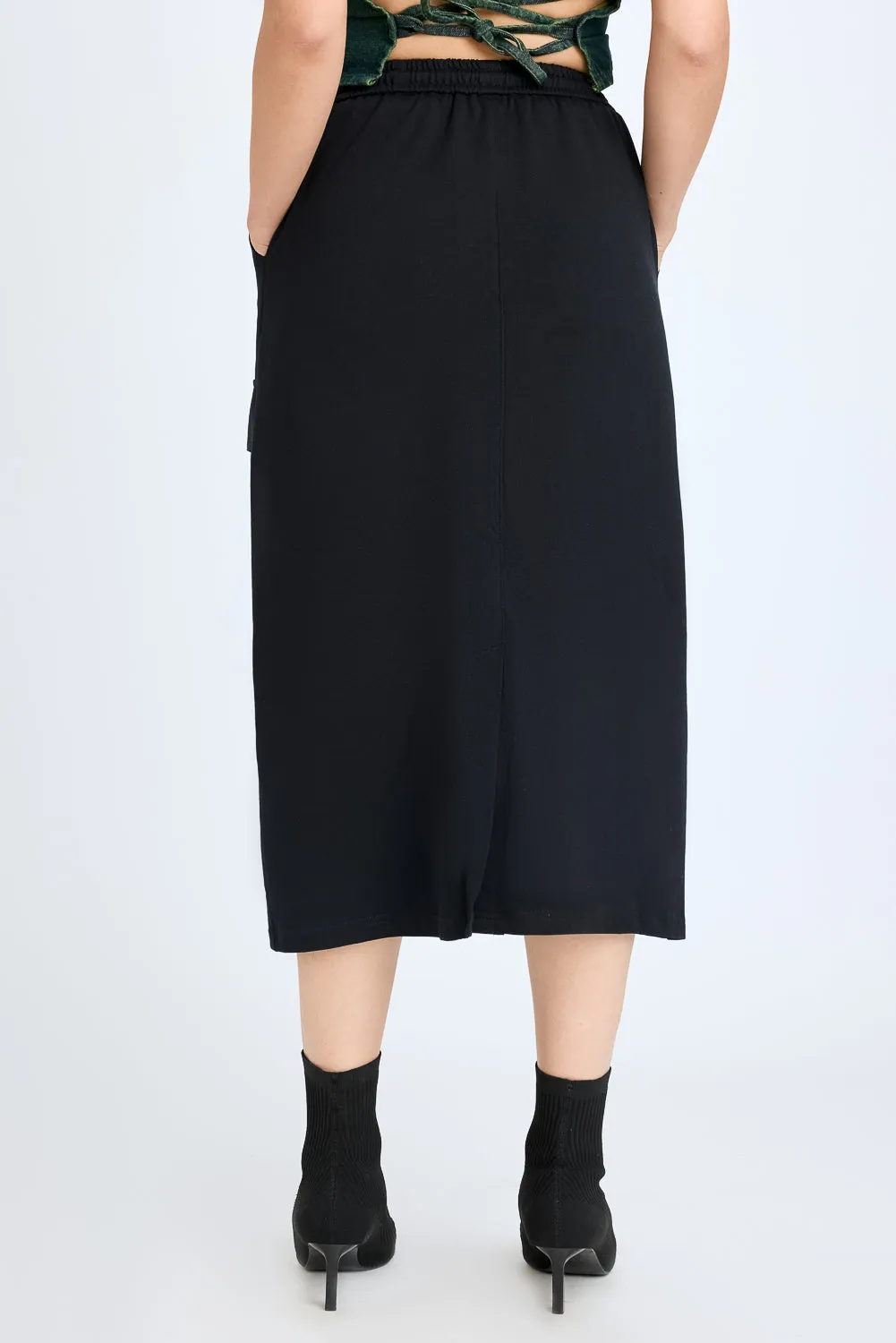 Black Utility Skirt