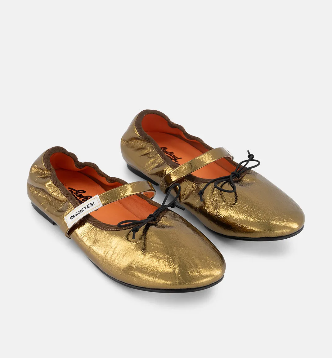 Blessed 2.0 Leather Ballet Flat | Bronze Crush