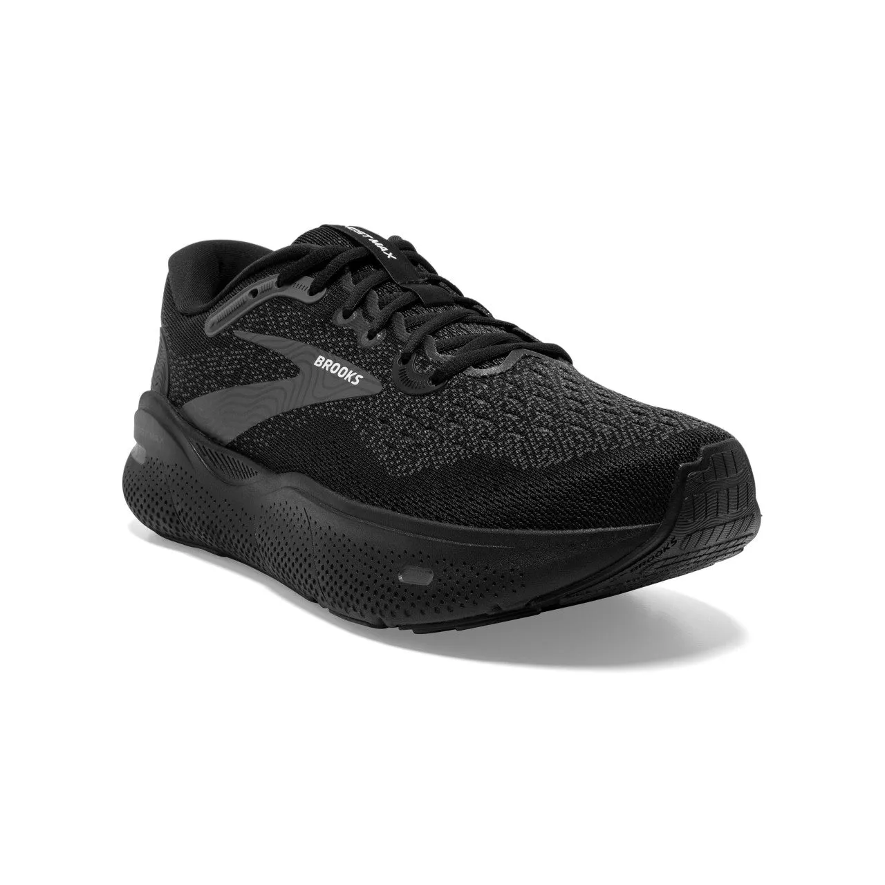 Brooks Ghost Max Wide (Womens) - Black/Black/Ebony