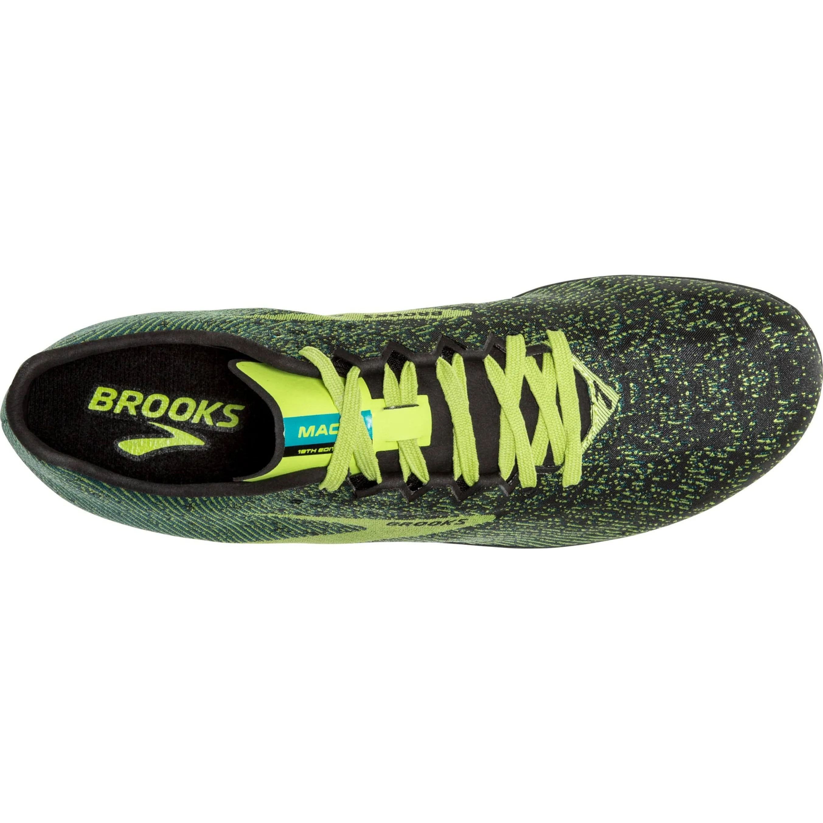 Brooks Mach 19 Spikeless Cross Country Running Spikes - Green