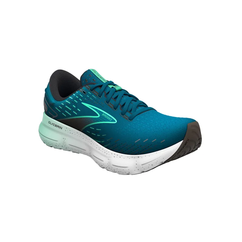 Brooks men's running shoe Glycerin 20 Neutral cushioning 110382 1D 439 morocco blue-black