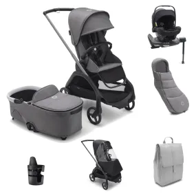 Bugaboo Dragonfly Pushchair Ultimate Bundle - Grey Melange