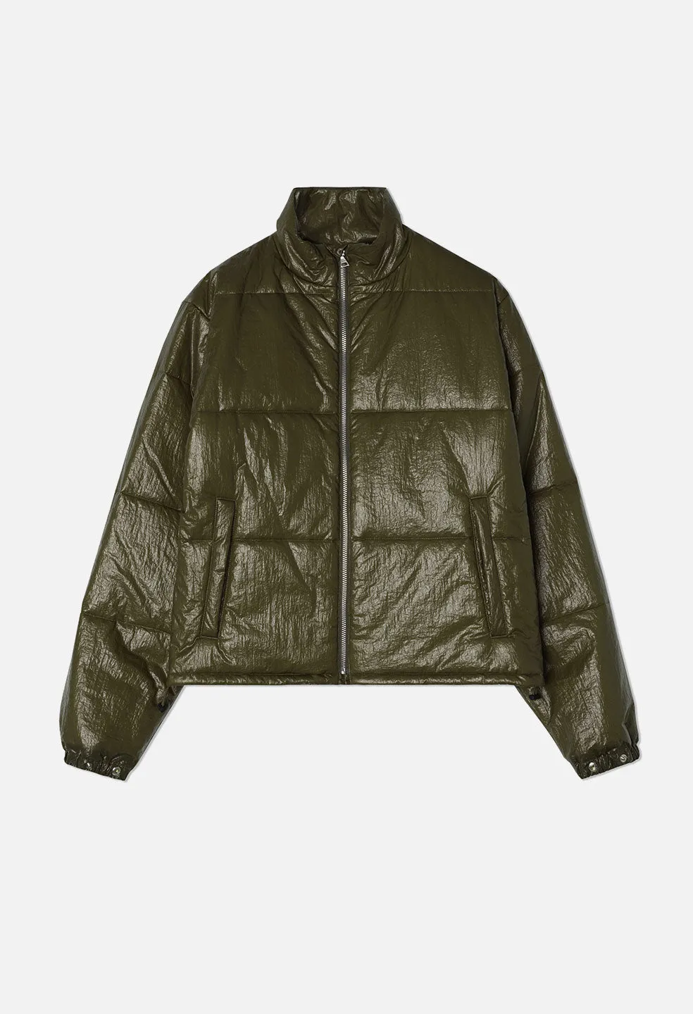 Coated Nylon Pico Puffer / Olive