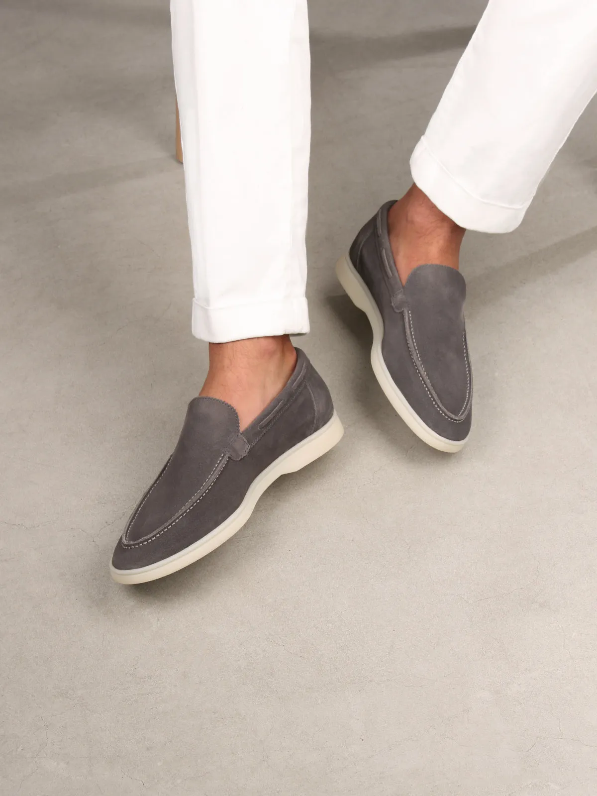 Dark Grey Yacht Loafers