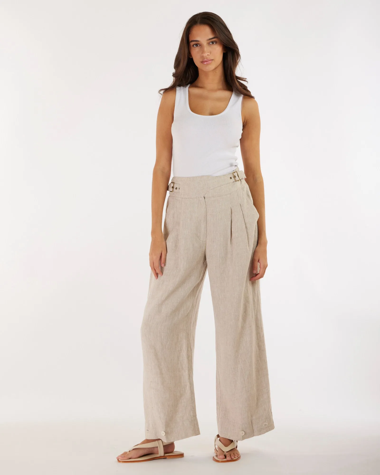 Eugene Linen Pant - Natural