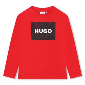 HUGO Boys Red T-Shirt_G25137-990