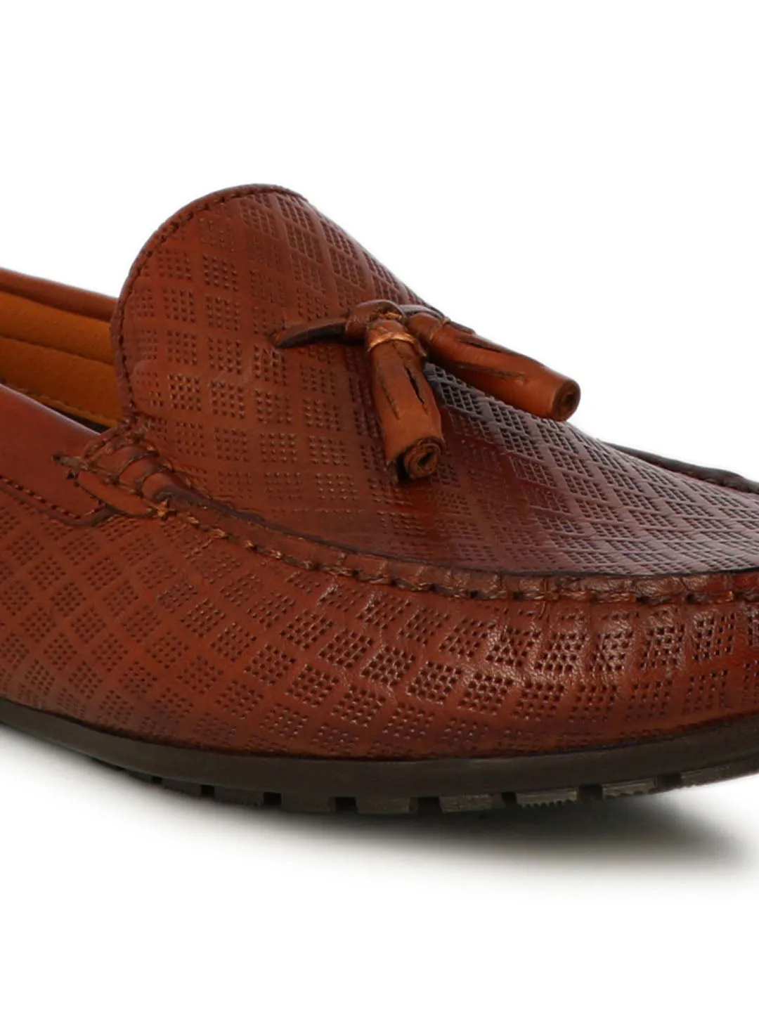 Jacob Men's Cognac Formal Tassel Slipons