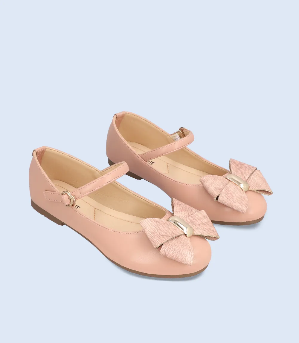 KG0052-TEA PINK-Girls Casual Ballerina