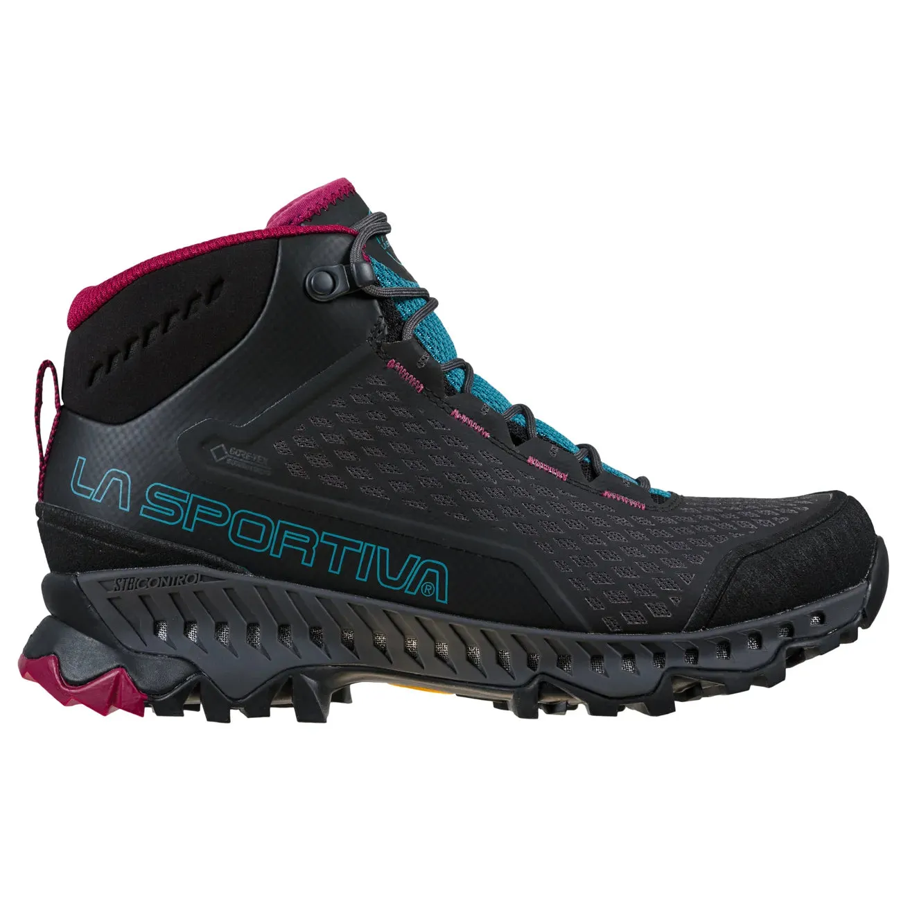 La Sportiva Stream GTX Mid Hiking Boot (Women's) Black / Topaz