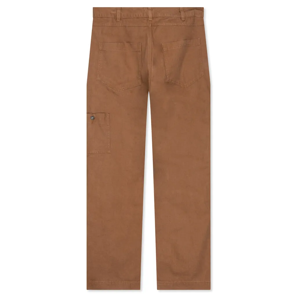 Life Double Front Trousers - Ale Brown