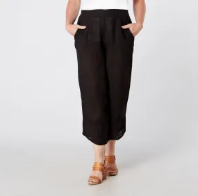 Luca Vanucci pant 1464, cropped smooth-front linen