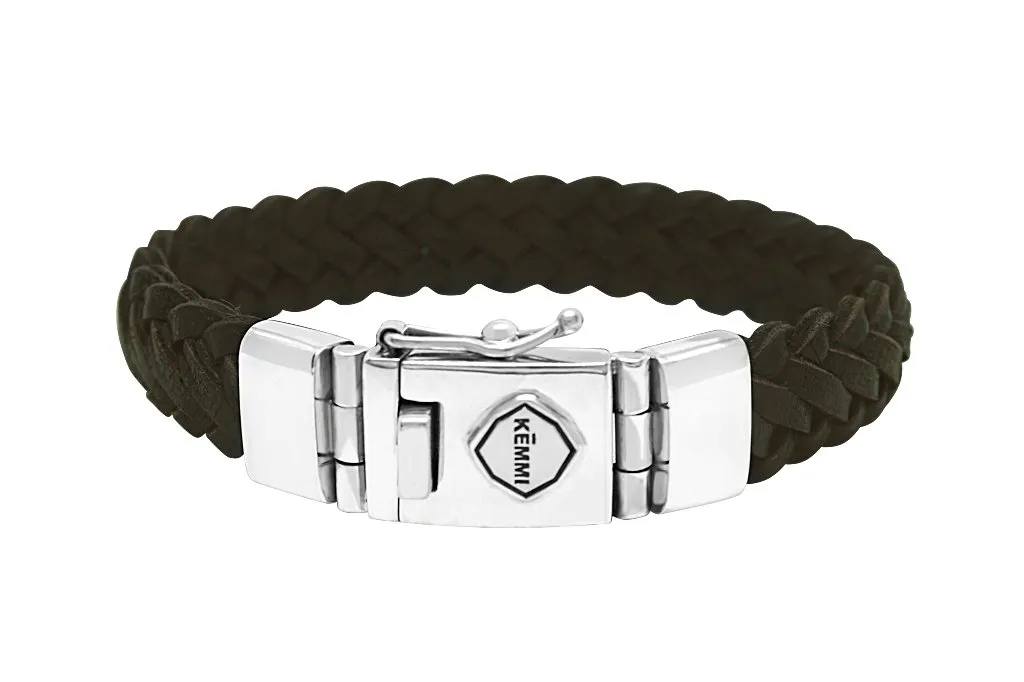 Men's Cooper Brown Leather Bracelet