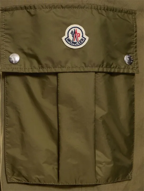 Moncler   Cotton poplin cargo pants 