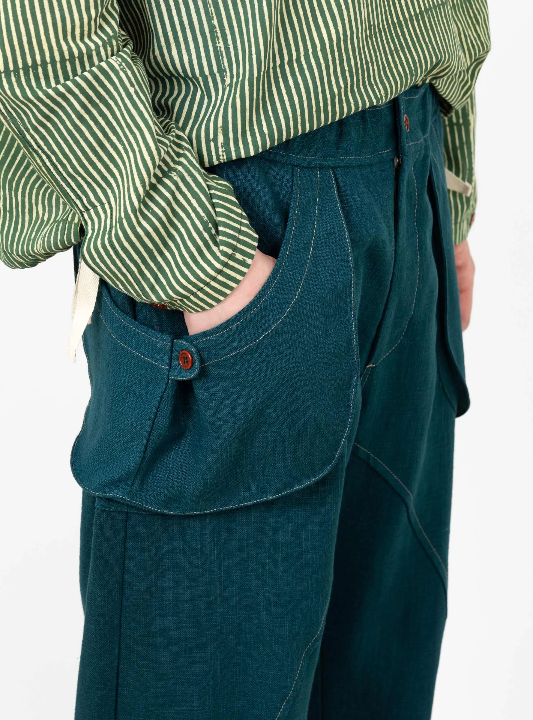 Osage Pant Blue Enzyme