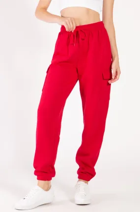 Oversized Fleece Cargo Sweatpants