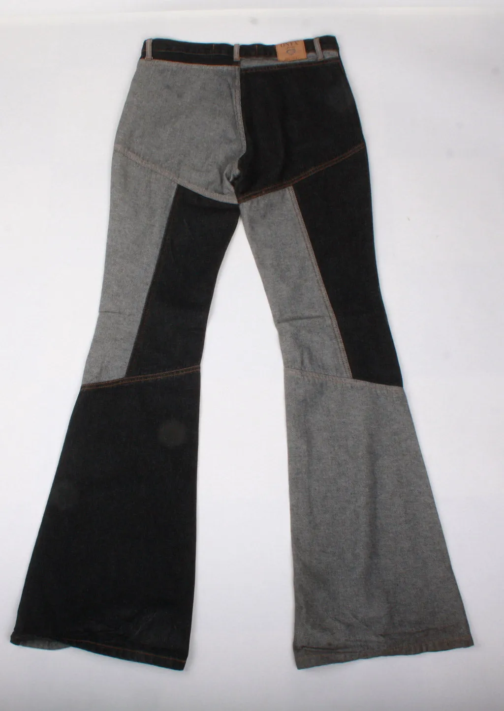 PANTALN CAMPANA PANELES GRIS & NEGRO de ONYX