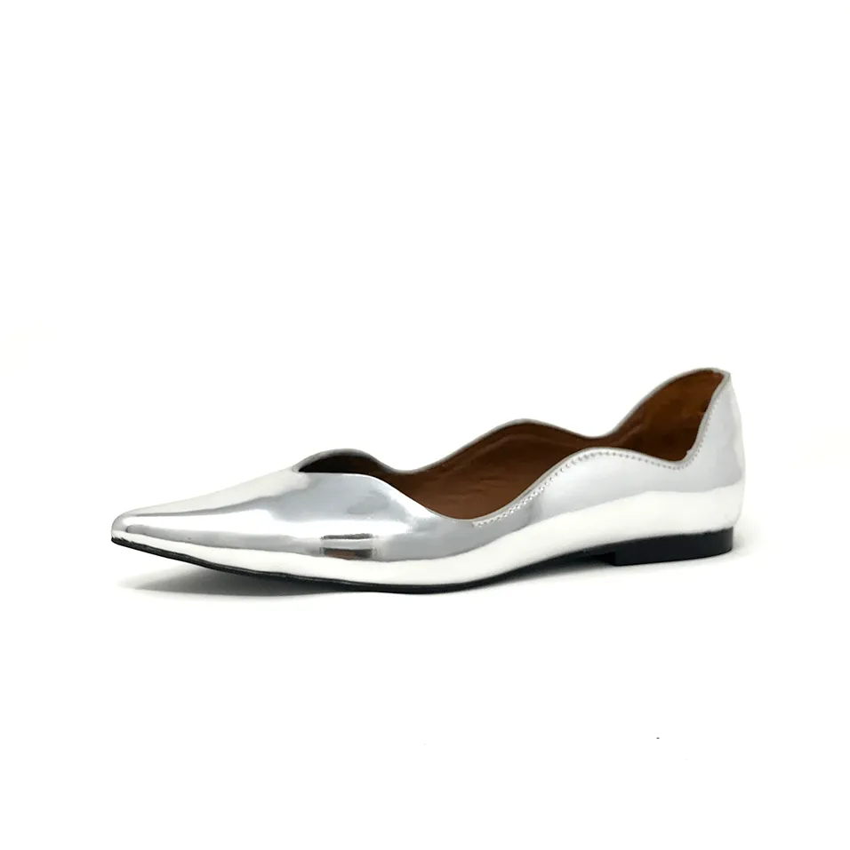 Petal Ballerina Leather Flats - Final Sale