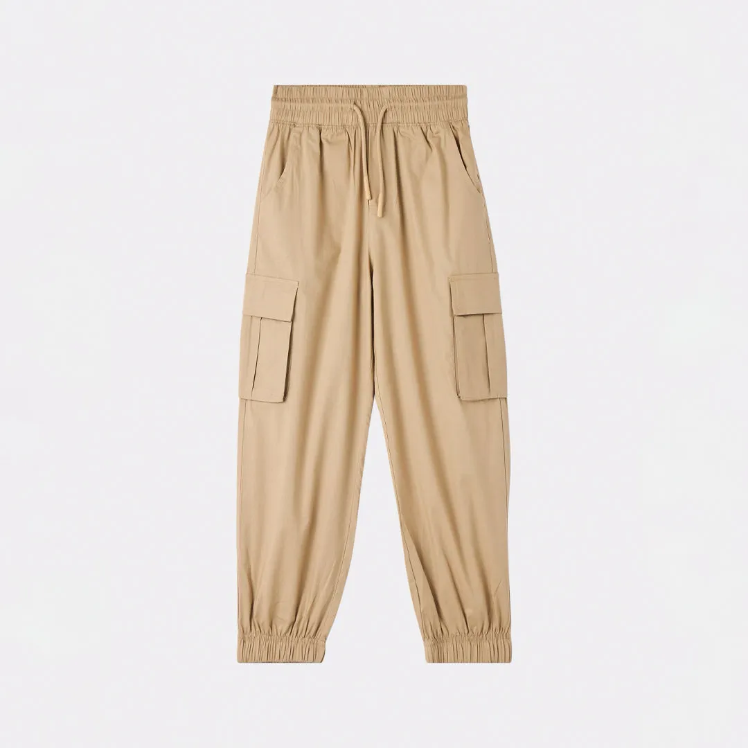 Poplin Cargo Trousers