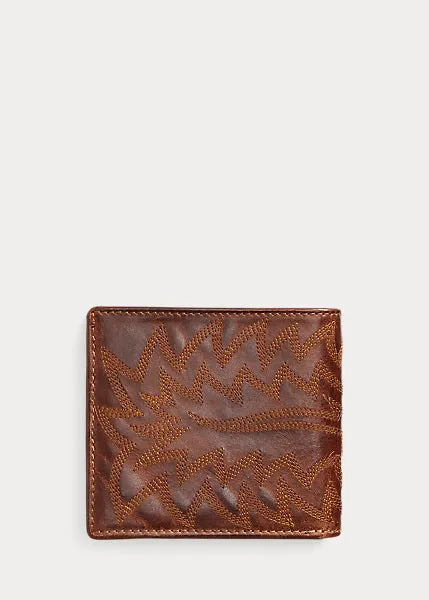 RRL Western Leather Billfold Wallet