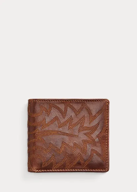 RRL Western Leather Billfold Wallet