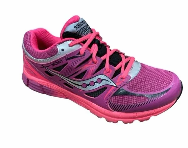 Saucony girls' running shoe Zealot magenta/black/ctl SY54610