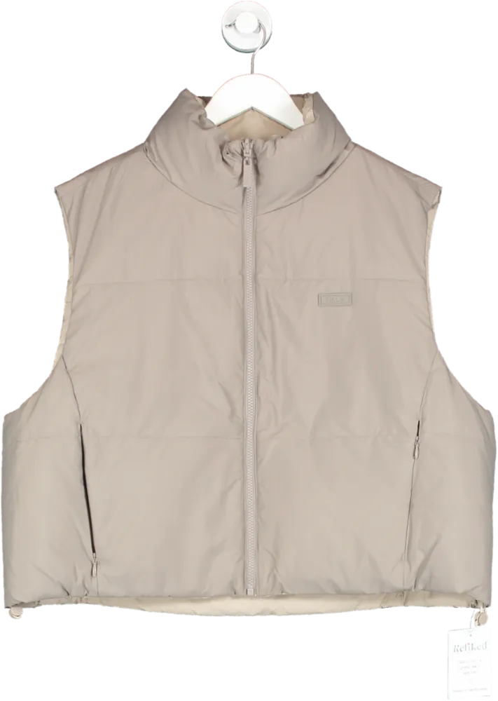 TALA Beige Reversible Multiway Gilet - Pebble And Truffle UK XL