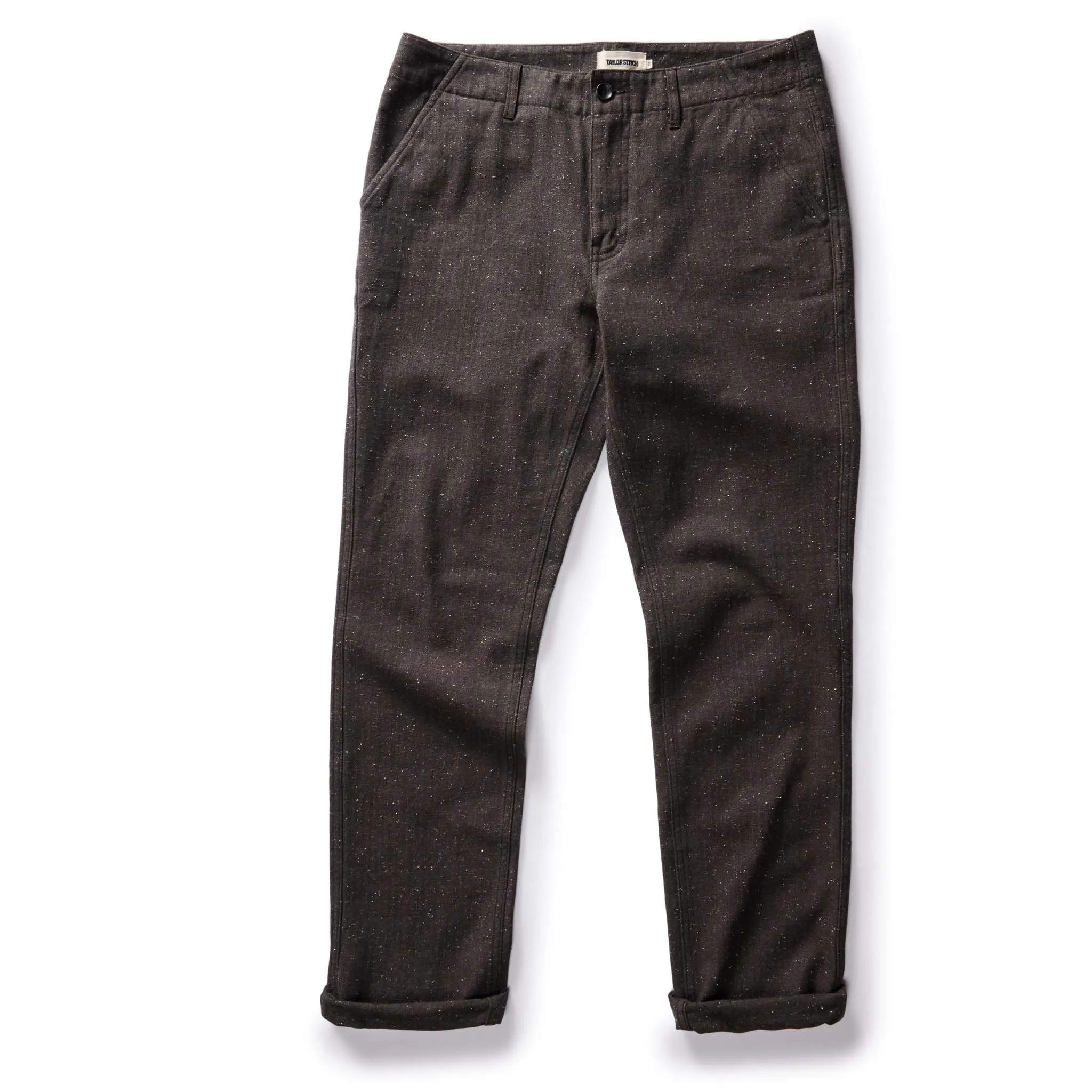 The Carnegie Pant in Peat Nep Herringbone