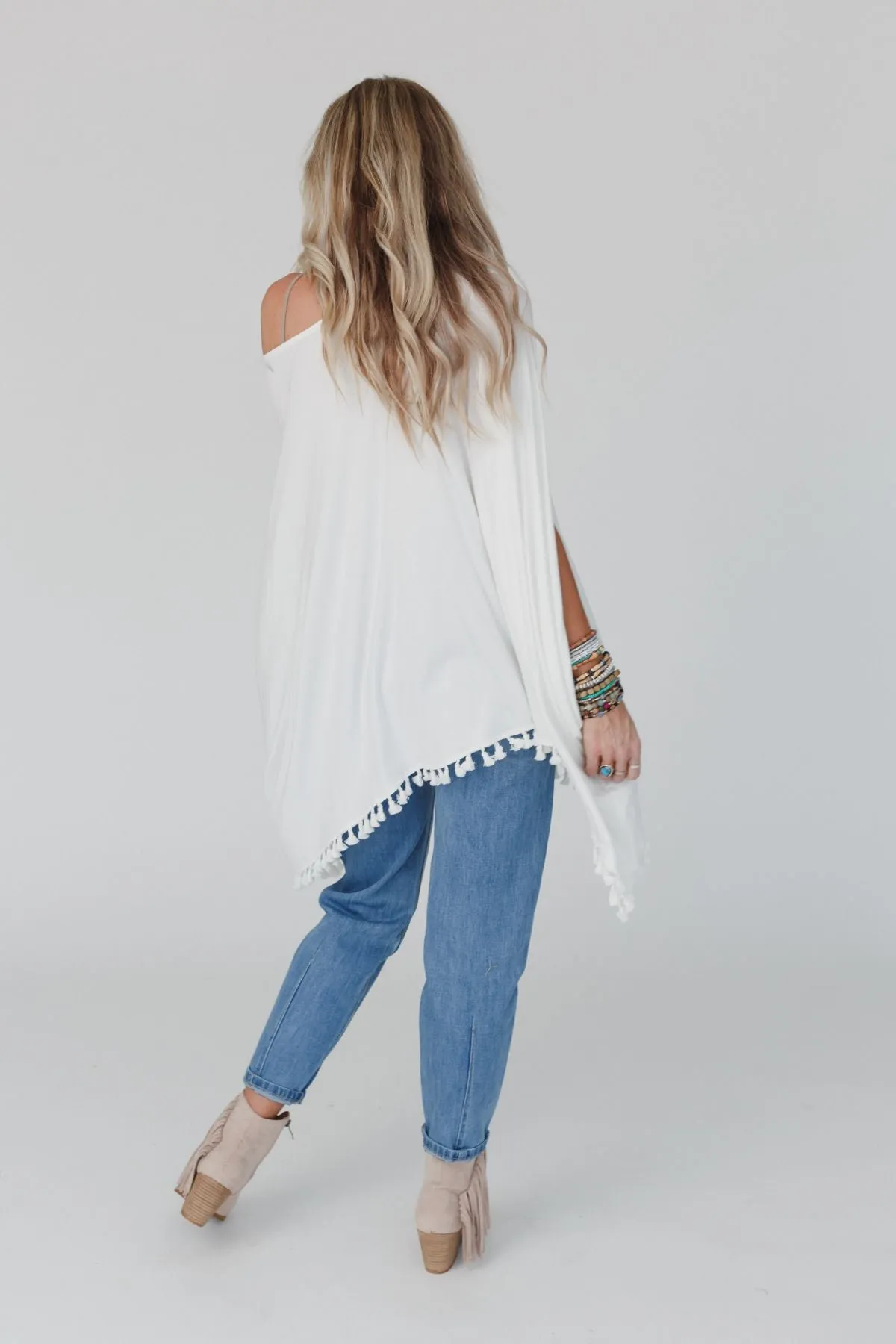 The Wren Tassel Tunic - Ivory