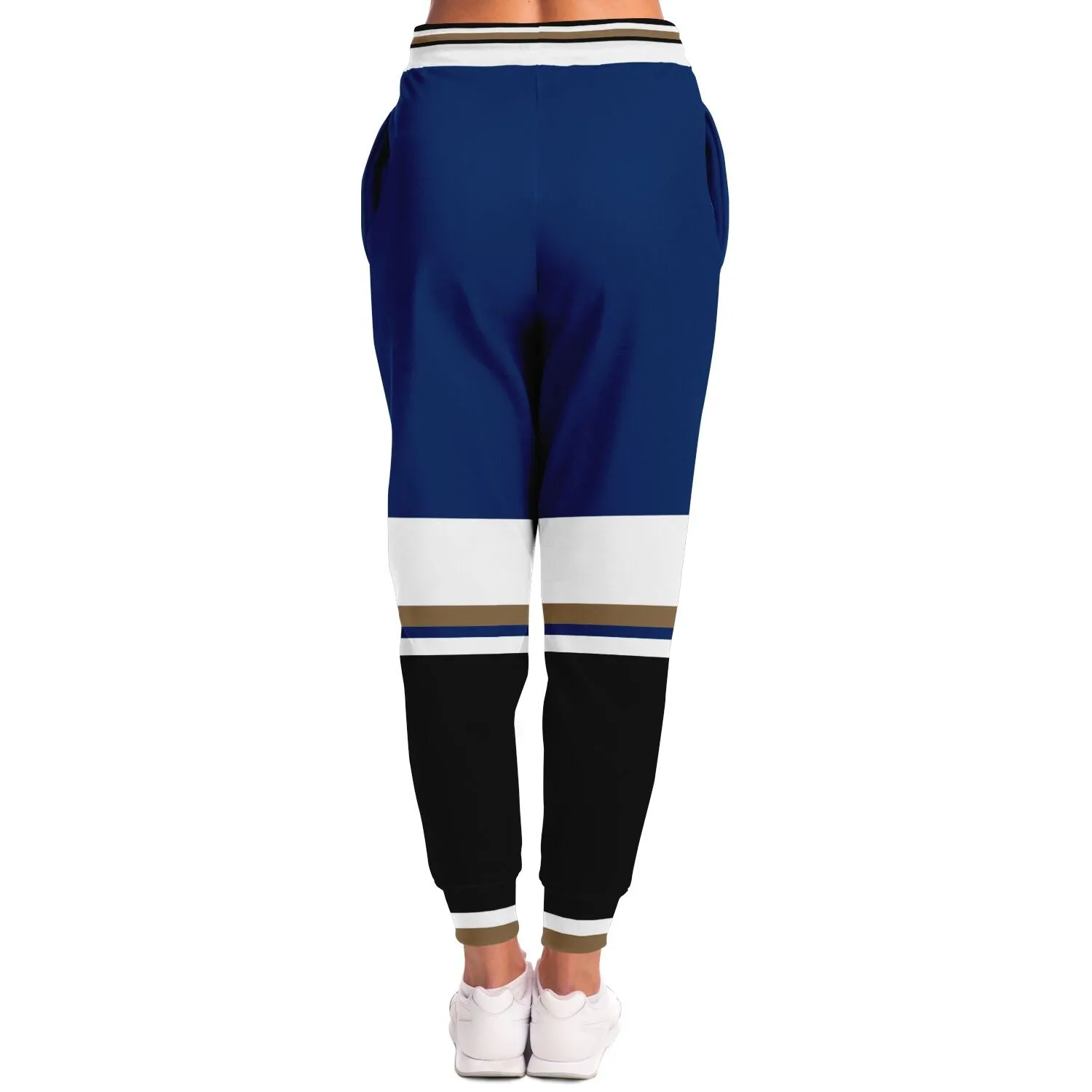 THS Snake Bite Eco-Poly Joggers in Blue/White