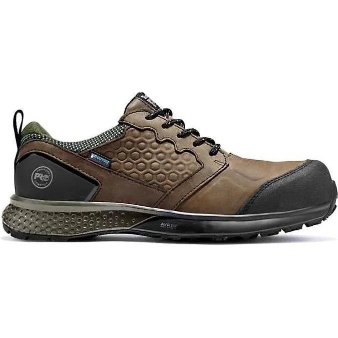 Timberland Pro Men's Reaxion Comp Toe WP Work Shoe Brown TB1A21PN214