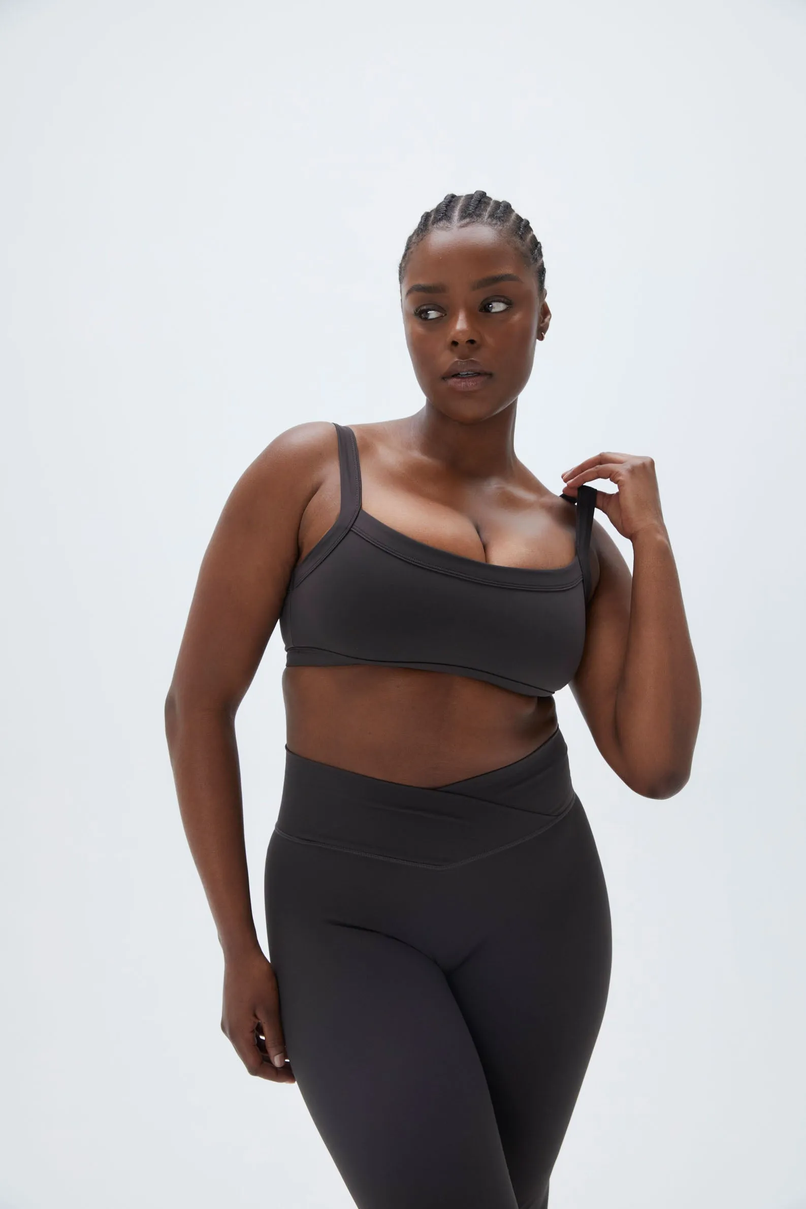 Ultimate Wide Binding Bra - Coffee Bean