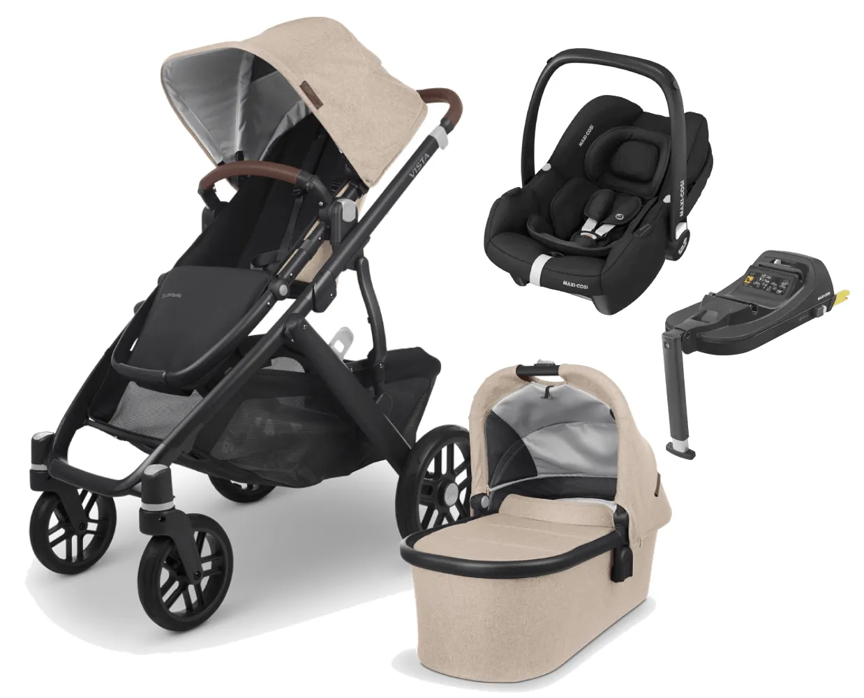 UPPAbaby Vista V2 with Cabriofix i-Size Car Seat and Base - Liam