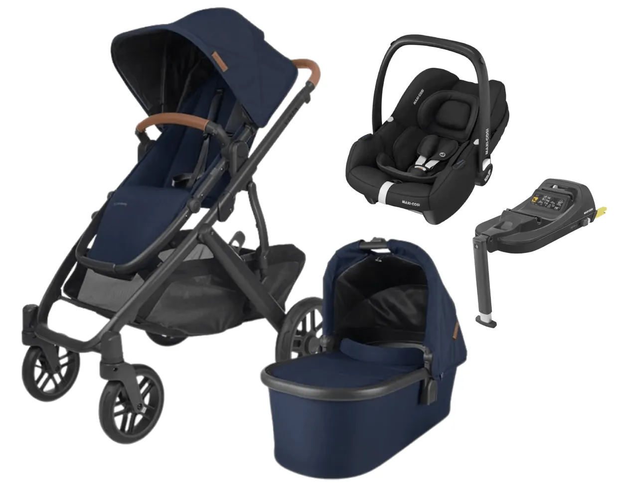 UPPAbaby Vista V2 with Cabriofix i-Size Car Seat and Base - Noa