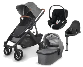 UPPAbaby Vista V2 with Cloud T Car Seat and Base - Greyson