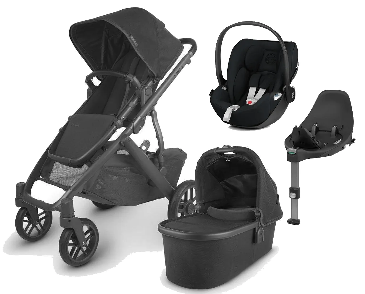 UPPAbaby Vista V2 with Cloud T Car Seat and Base - Jake