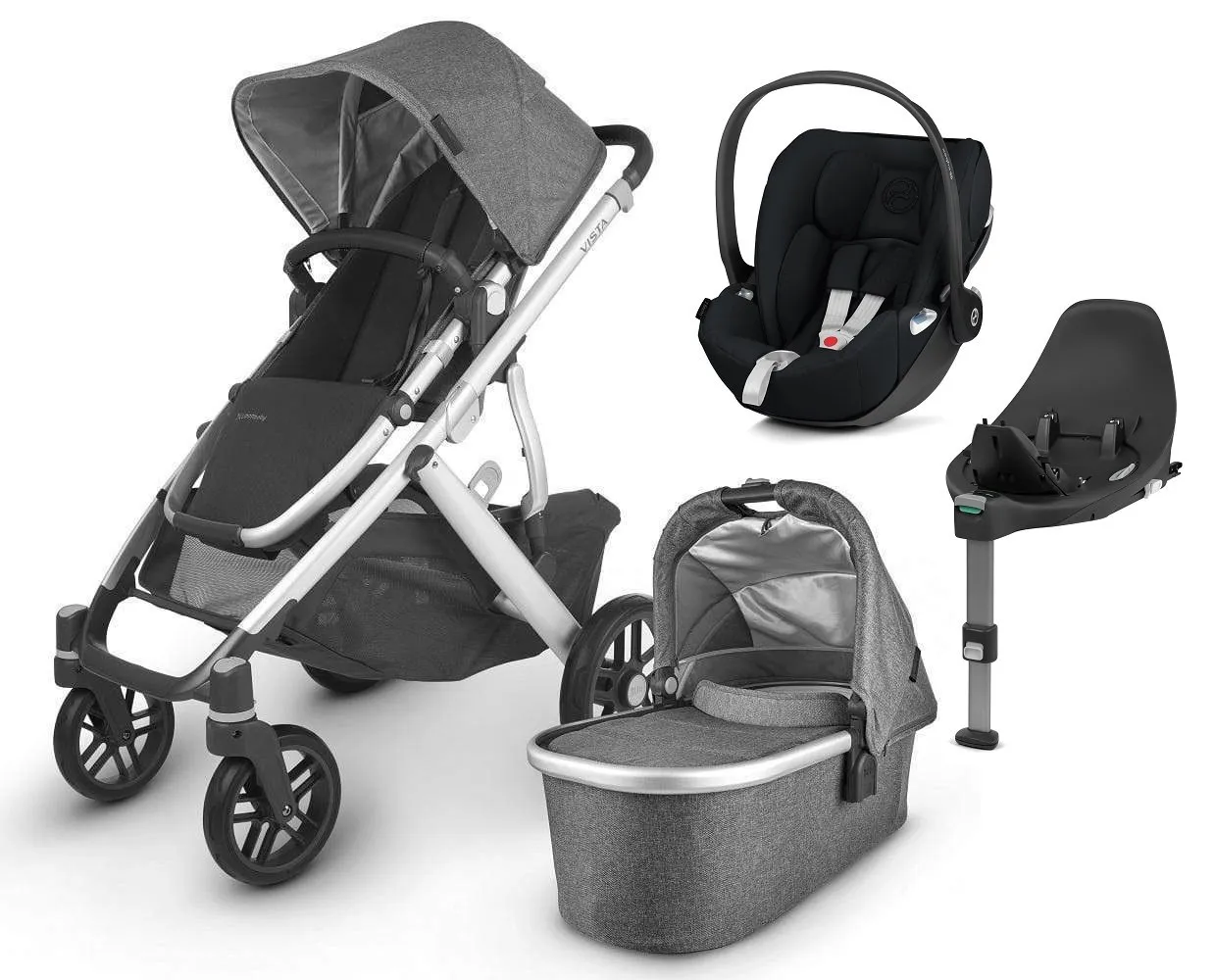 UPPAbaby Vista V2 with Cloud T Car Seat and Base - Jordan