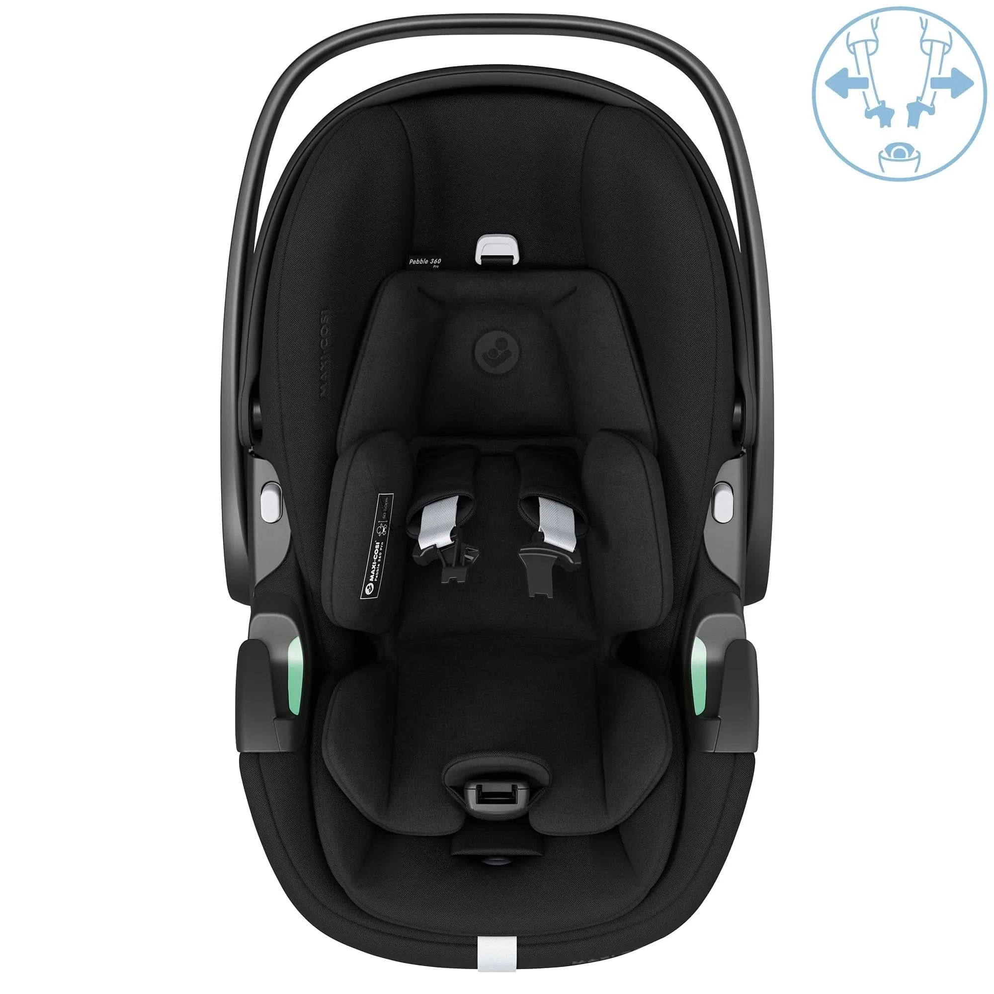 UPPAbaby Vista V2 with Pebble 360 PRO Car Seat and Base - Jordan / Deep Black